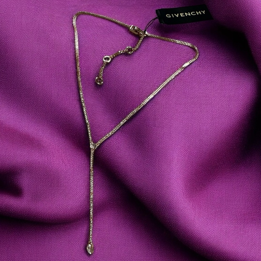 Givenchy
Cubic Zirconia Crystal Gold-Tone Long Y Necklace